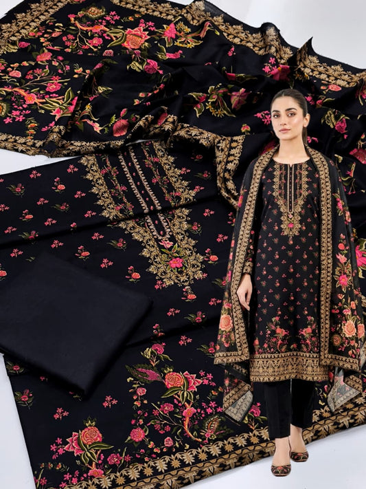 Premium Lawn 3 Piece Digital Printed Dress 2026 – 90/70 Quality Lawn Shirt, Plain Trouser & Pure Lawn Digital Print Dupatta