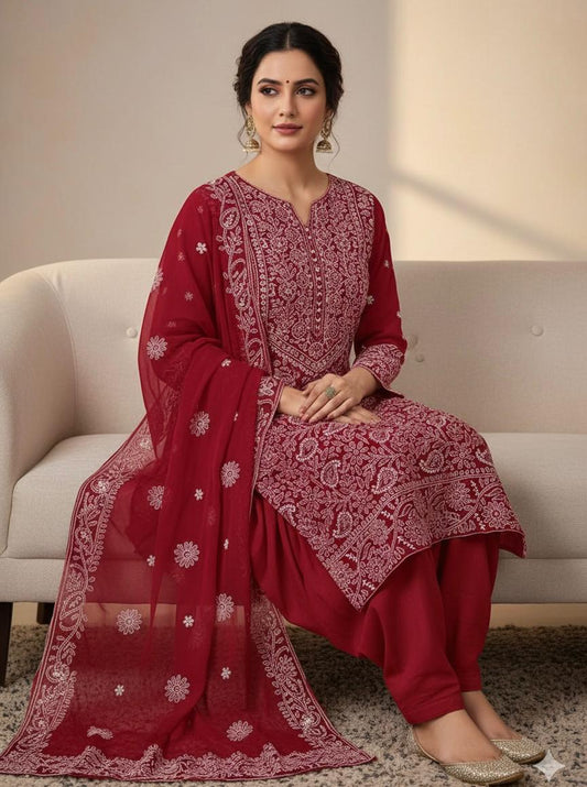 Soft Crinkle Chicken Kari 2-Piece Suit