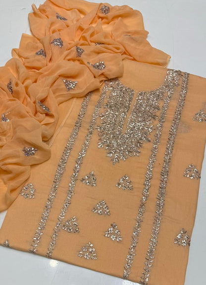 ✨ NEW COLLECTION 2026 – Pure Lawn 3-Piece Suit with Handmade Gotta Work & Embroidered Chiffon Dupatta