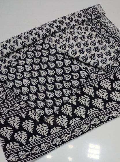 Summer Cotton Sindhi Ajrak Printed 3 Piece Unstitched Suit for Women #1