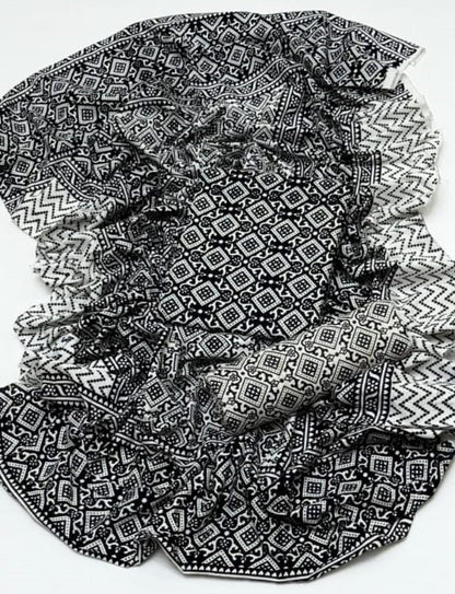 Summer Cotton Sindhi Ajrak Printed 3 Piece Unstitched Suit for Women #1