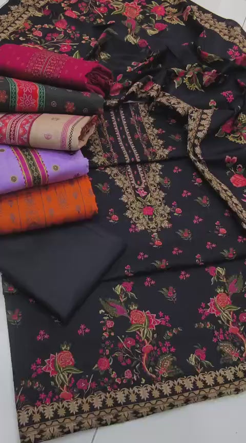 Premium Lawn 3 Piece Digital Printed Dress 2026 – 90/70 Quality Lawn Shirt, Plain Trouser & Pure Lawn Digital Print Dupatta